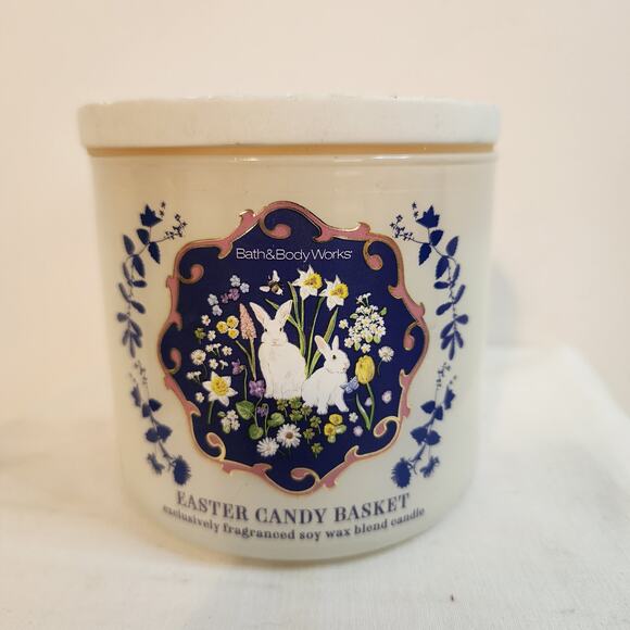 Bath & Body Works Easter Candy Basket 3-Wick Candle 14.5 oz Unused - Picture 1 of 5